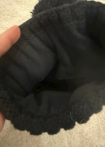 Siyah Kadın Örgü Yün Bere - Görsel 2