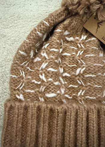 Bej Örgü Kadın Bere - Görsel 2