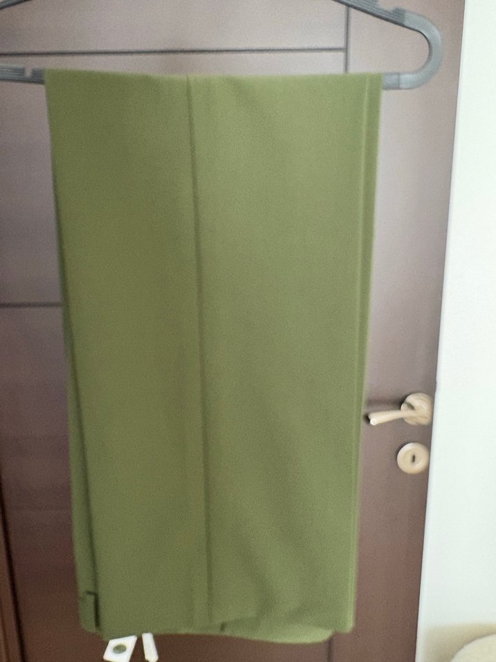 Kadın Koyu Yeşil Kumaş Pantolon - Görsel 4