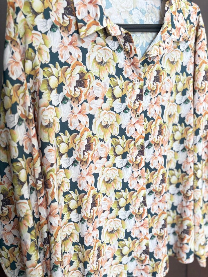 Çiçek Desenli Bohem Kadın Gömlek - Görsel 2