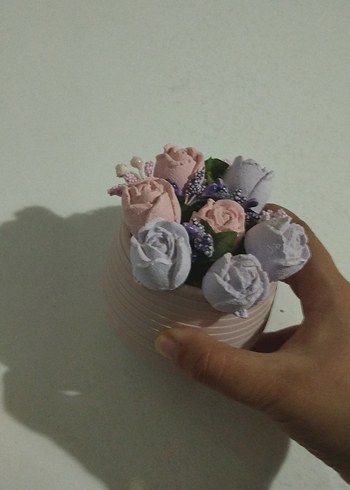 Çiçek şeklinde dekoratif kokulu taş - Görsel 3