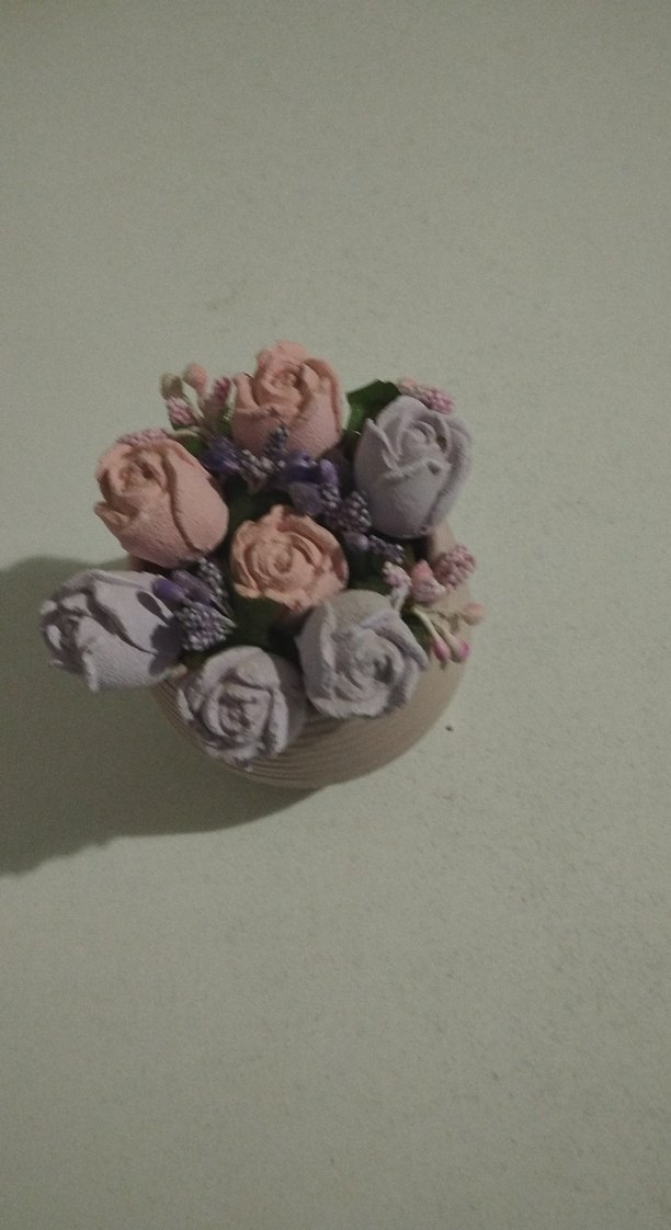 Çiçek şeklinde dekoratif kokulu taş - Görsel 2