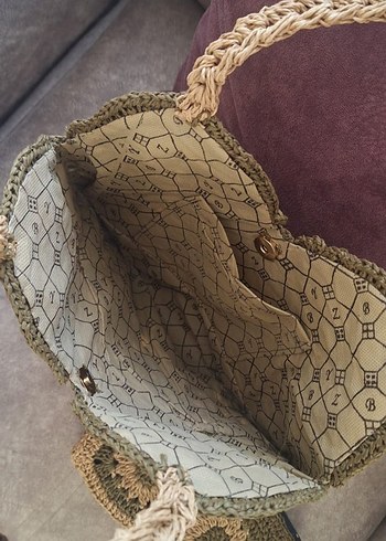 Dantel Detaylı Örgü Bohem Kadın Çanta - Görsel 6