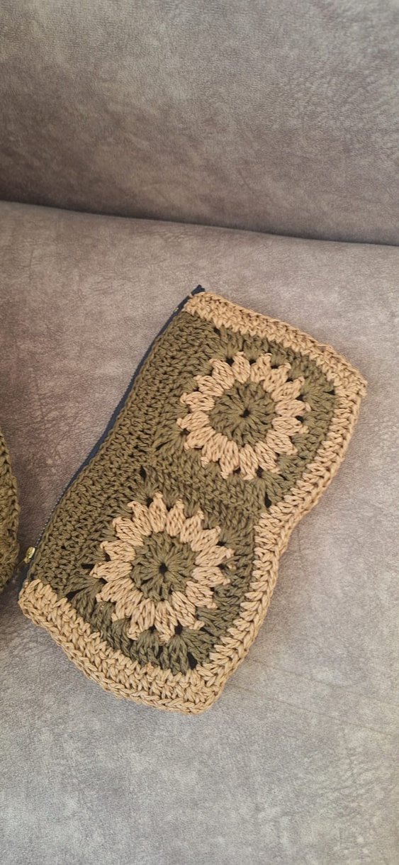 Dantel Detaylı Örgü Bohem Kadın Çanta - Görsel 5