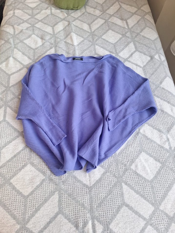 Mor İnci Detaylı Örme Kadın Kazak - Görsel 5