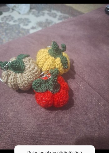 Renkli Örgü Bohem Anahtarlık Seti - Görsel 3