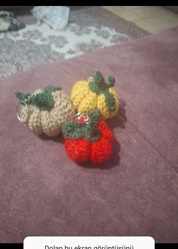 Renkli Örgü Bohem Anahtarlık Seti - Görsel 2