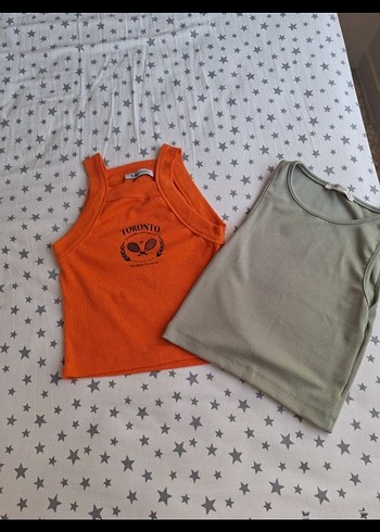xs Beden Kolsuz Mini Atlet, Baskılı, Bol Kesim