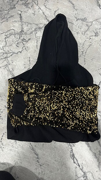 Diğer Siyah şık sweatshirt