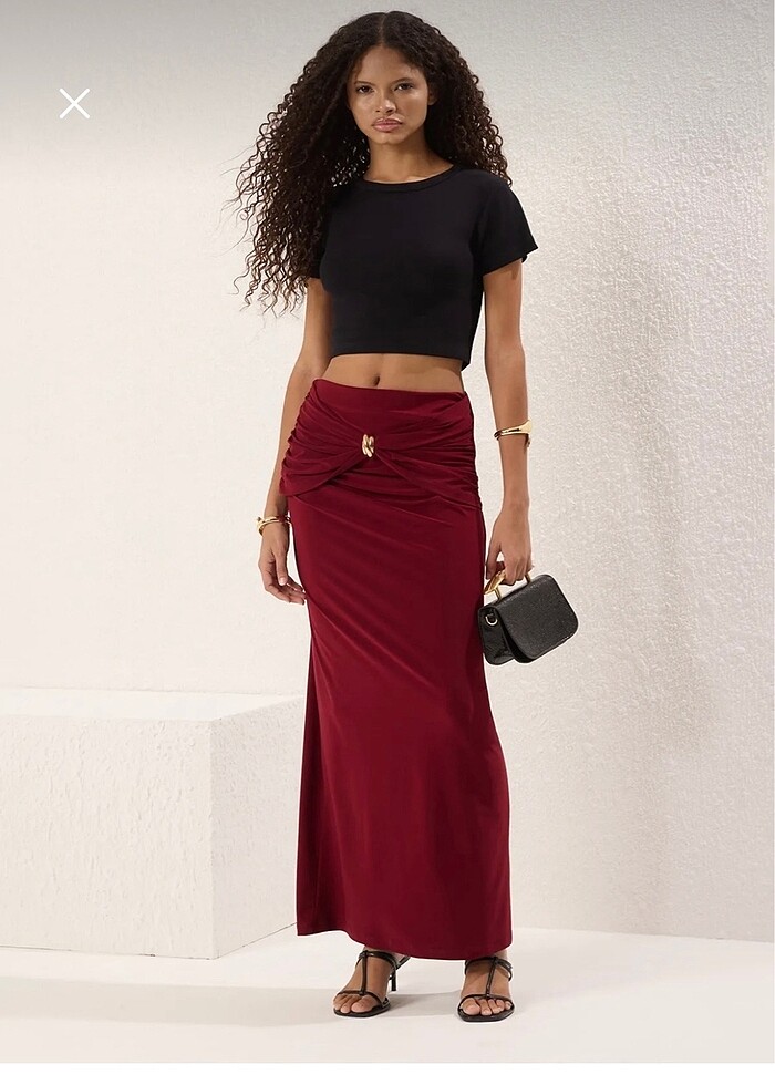 Bordo etek - Görsel 2