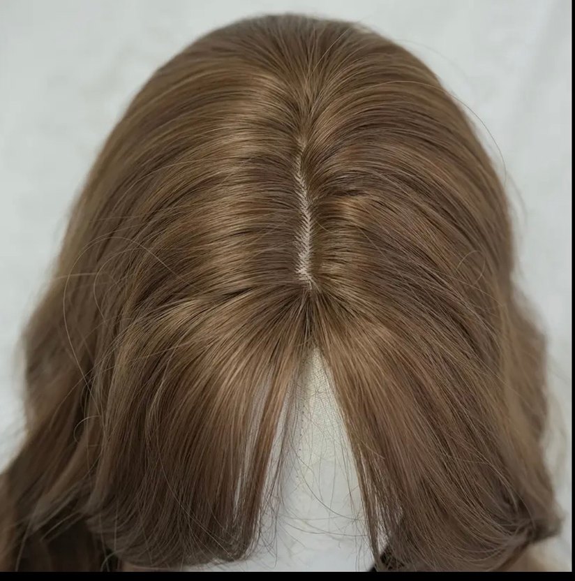 Kumral sentetik peruk 
 Örgü Saç Aksesuarı - Rahat ve Şık - Görsel 3