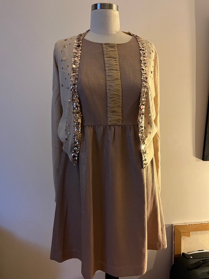 Kolsuz Midi Elbise - Görsel 4