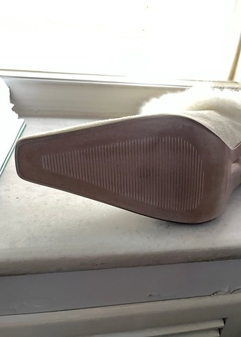 Süet ve Kürk Yüksek Topuklu Kadın Bot - Görsel 5