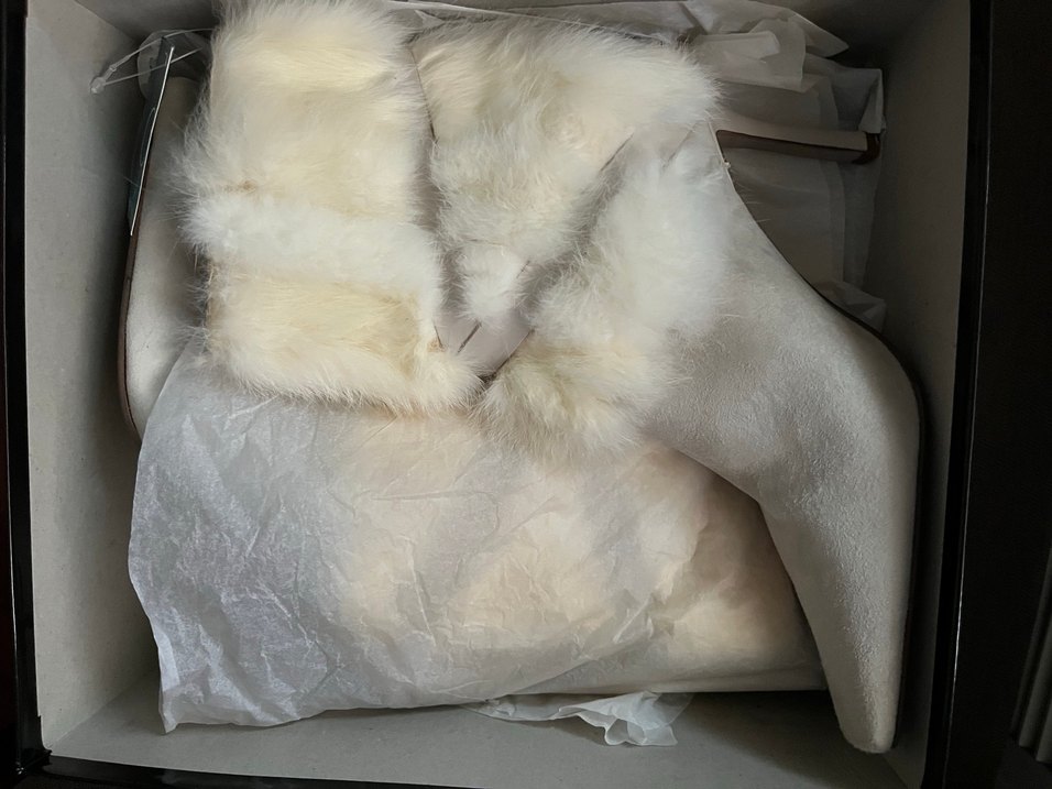 Süet ve Kürk Yüksek Topuklu Kadın Bot - Görsel 2