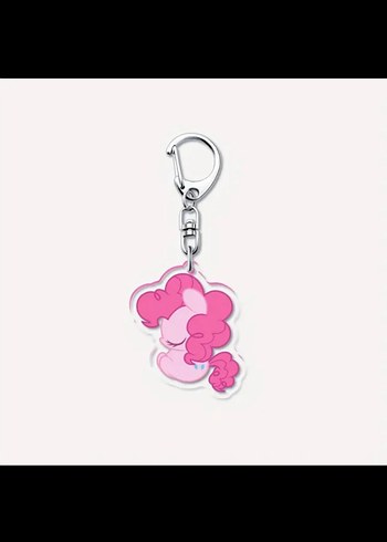 Beden Renk My Little Pony Rarity ve Pink Pie Anahtarlıkları