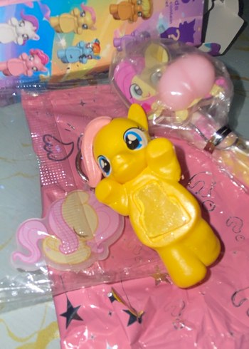 3'lü Fluttershy seti(Sony angel,Anahtarlık,Jel kalem)