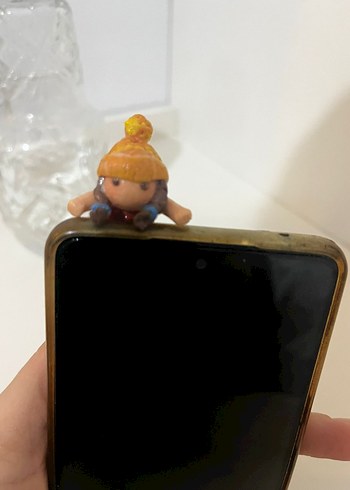 Kahverengi Telefon Tutucu Figürlü aksesuar - Görsel 3