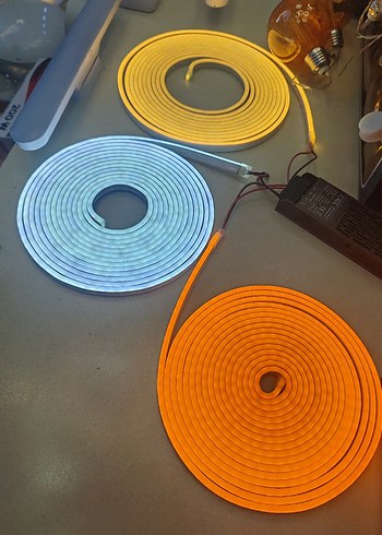 12 V NEON LED AMBER ( TURUNCU ) 5 METRE - Görsel 4