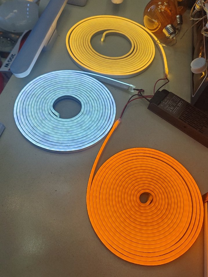 12 V NEON LED AMBER ( TURUNCU ) 5 METRE - Görsel 4