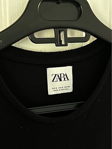 Zara ZARA Likralı Siyah T-Shirt