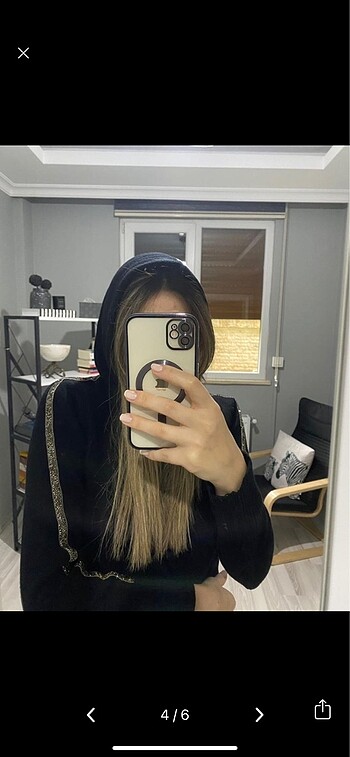 s Beden Zara kolları işlemeli triko