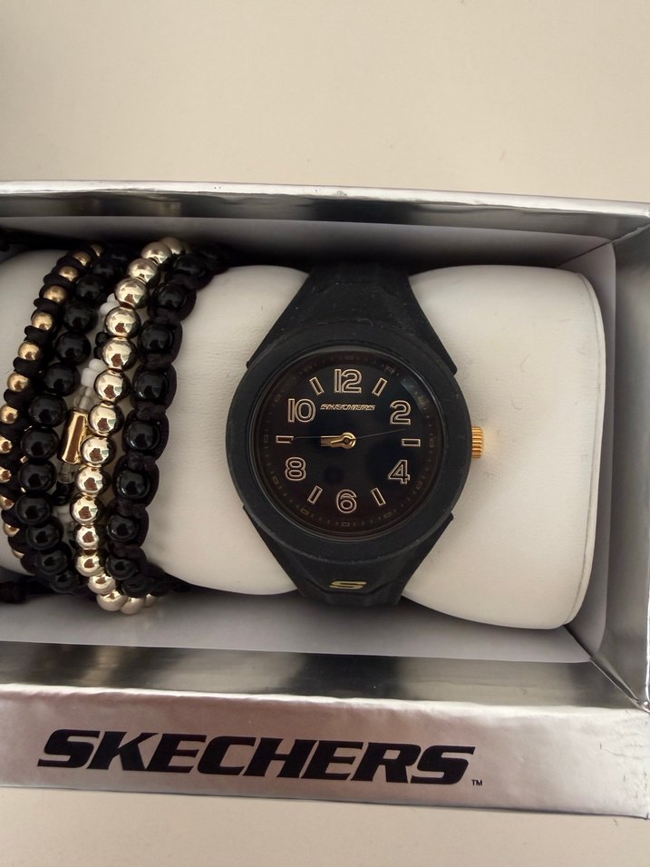 Skechers Siyah Kadın Saat + bilezikler - Görsel 3