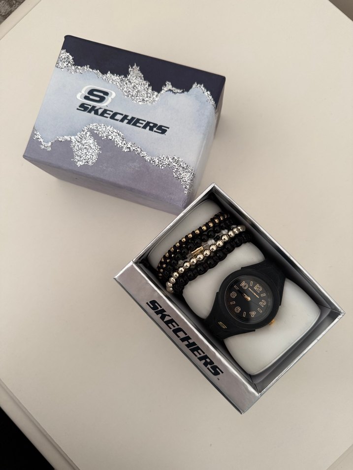 Skechers Siyah Kadın Saat + bilezikler - Görsel 2