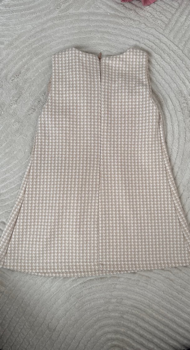 Kız Çocuk Bej Kolsuz Elbise - Görsel 3