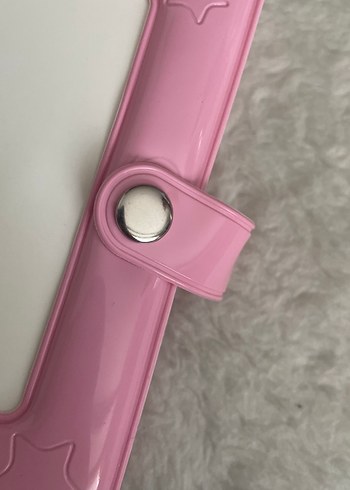 Beden Pastel Pembe Yıldızlı Binder