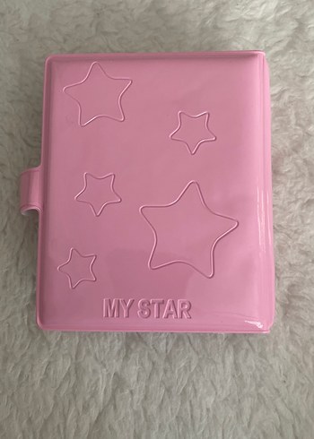 Pastel Pembe Yıldızlı Binder