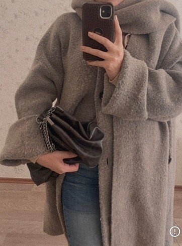 Zara Zara atkılı kaban hırka