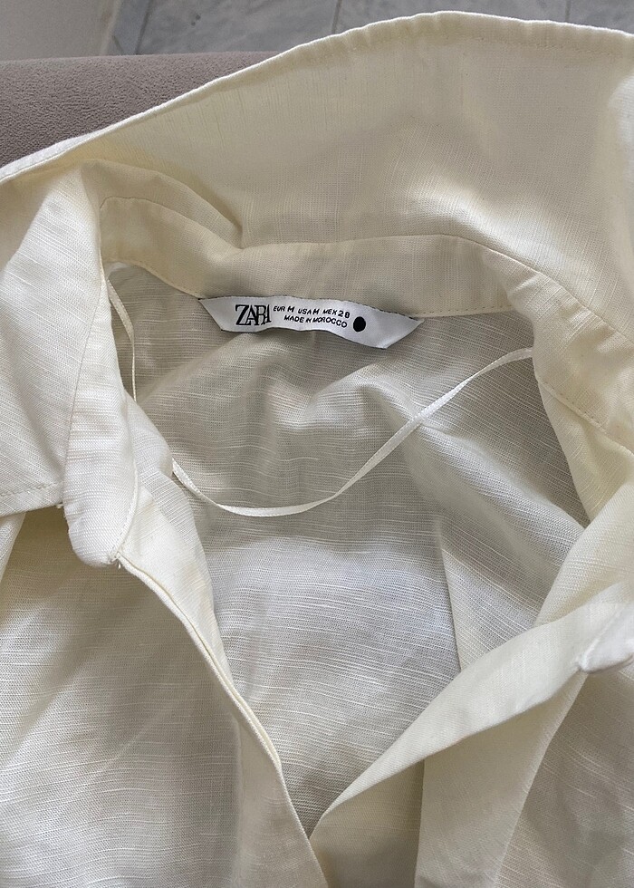 Zara Vanilya rengi  gömlek - Görsel 3
