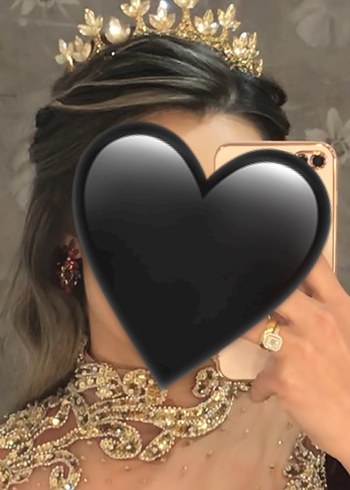 Gelin tacı gold rengi - Görsel 2