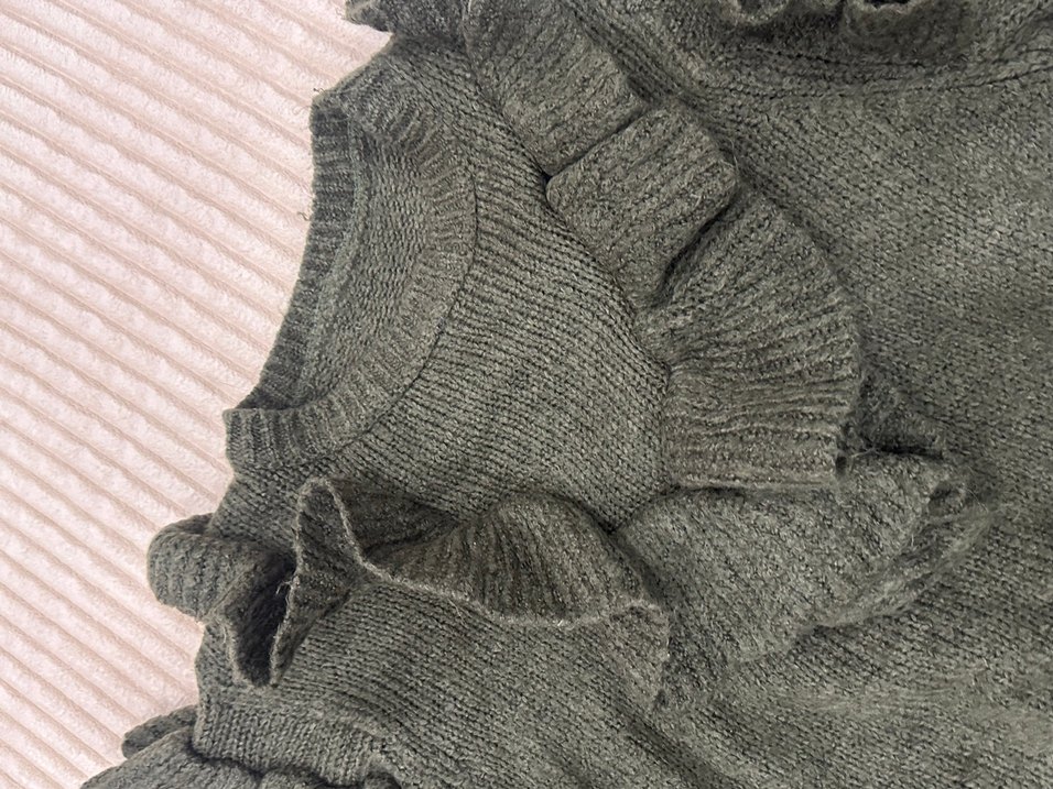 Bohem Tarz yeşilÖrgü Kadın Kazak - Görsel 3