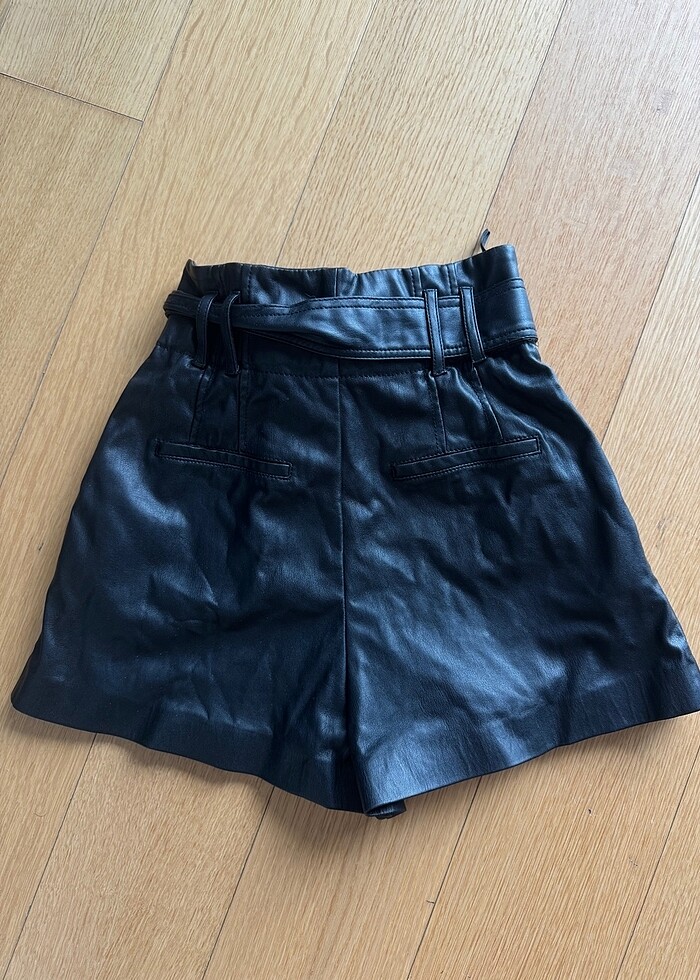ZARA siyah şort - Görsel 3