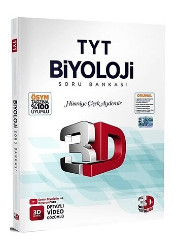 3D Yayınları TYT Biyoloji Soru Bankası 