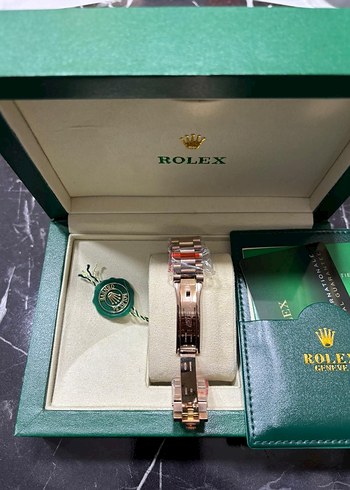 Rolex Erkek Altın Renkli Klasik Saat - Görsel 2