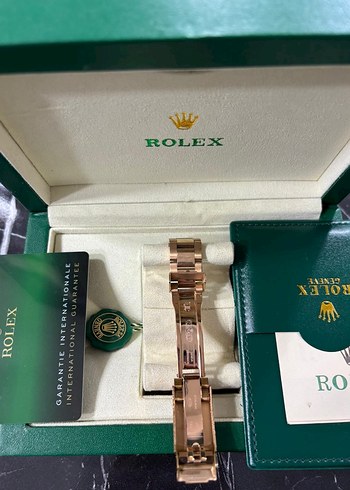 Rolex Erkek Klasik Modern Altın Saat - Görsel 2