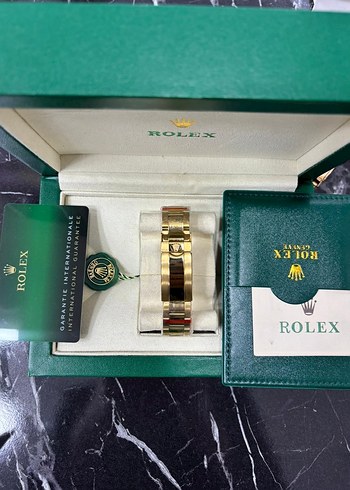 Altın Renk Modern Klasik Rolex Erkek Saati - Görsel 2