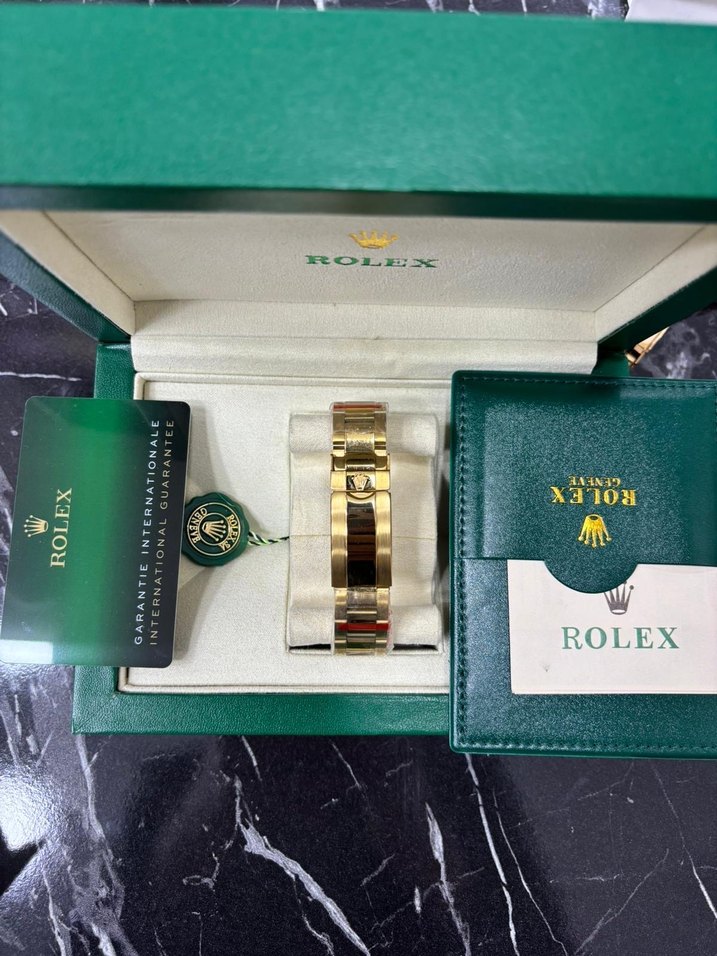 Altın Renk Modern Klasik Rolex Erkek Saati - Görsel 2