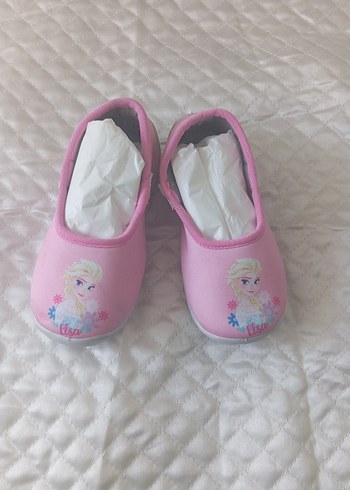Gezer Kız Çocuk Pembe Elsa Baskılı Sıcak Terlik