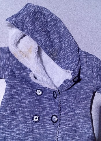 Gri Kapüşonlu Bebek Tulumu - Görsel 4