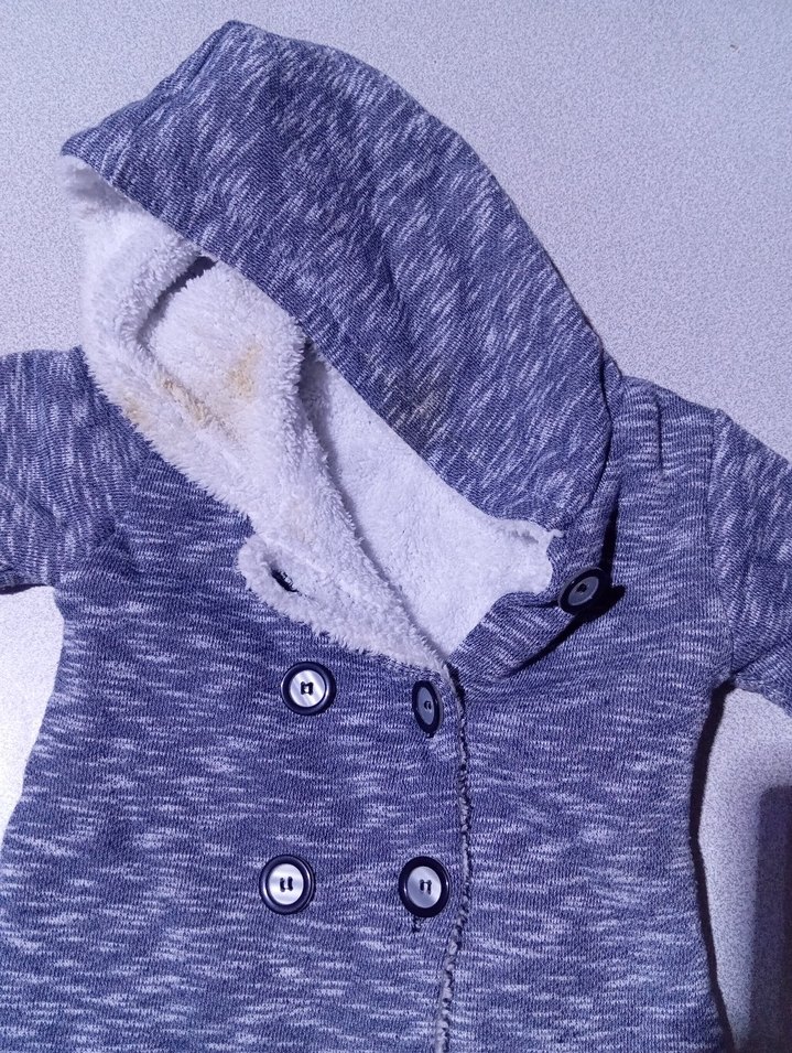 Gri Kapüşonlu Bebek Tulumu - Görsel 4