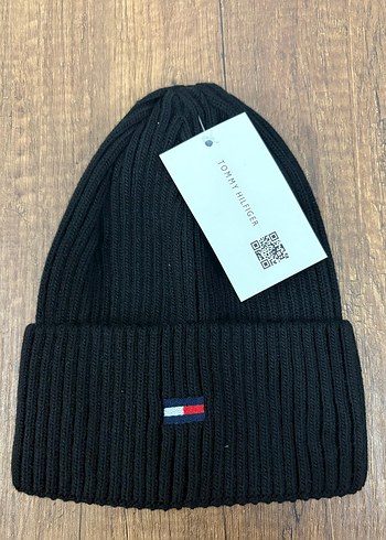 Tommy Hilfiger Siyah Örgü Bere - Görsel 2