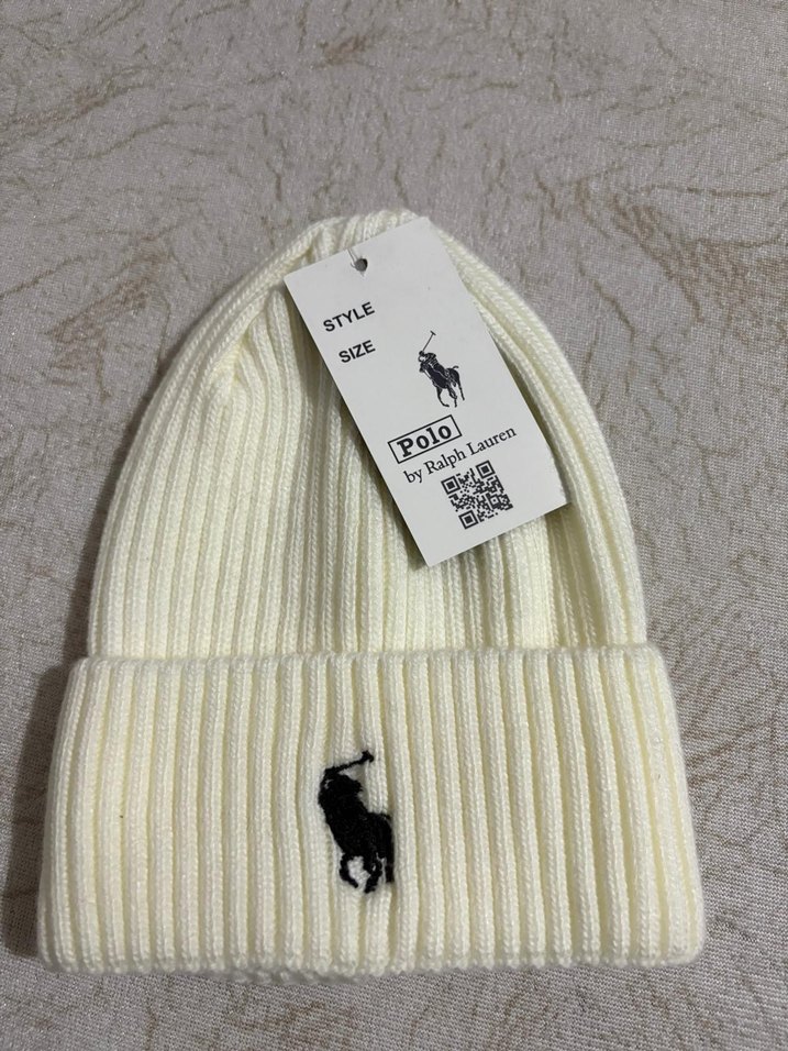 Kadın Beyaz Örgü Polo Bere - Görsel 2