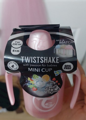 Twistshake Mini Bardak Pembe Pastel - Görsel 3