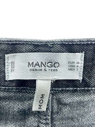 36 Beden siyah Renk Mango Jean / Kot %70 İndirimli.