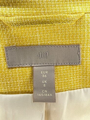 36 Beden sarı Renk H&M Blazer %70 İndirimli.