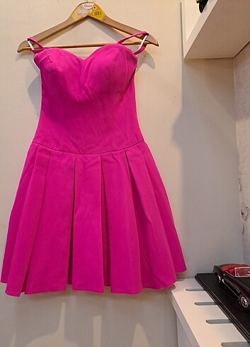 Fuşya Elbise - Görsel 4