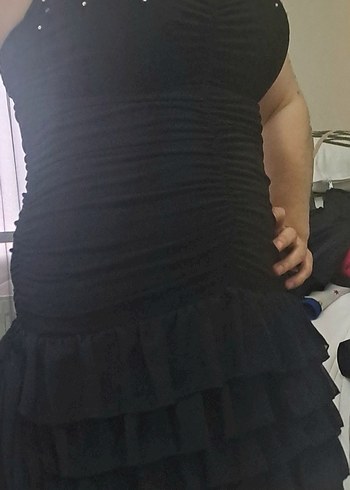 Likrali elbise,taşlı - Görsel 7